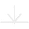 Ekena Millwork Kennewick Architectural Grade PVC Gable Bracket, 84"W x 52 1/2"H x 2"D x 4"F, 15/12 Pitch GBP084X53X0204KEN00 - alternate 2